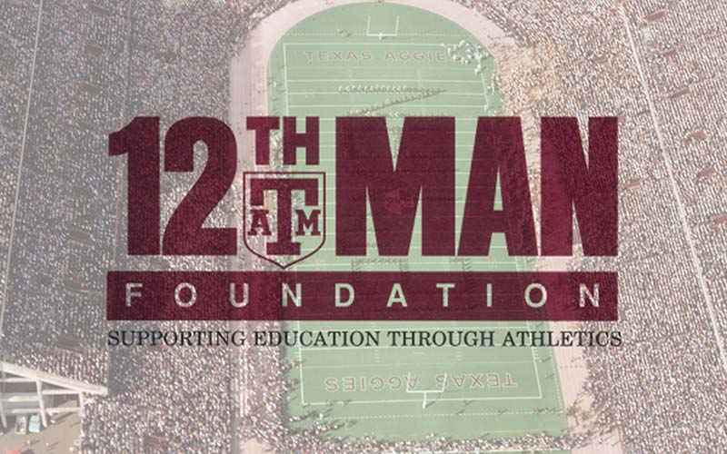 An old 12th Man Foundation graphic