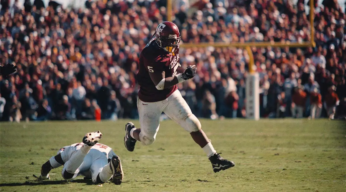 Interior shot of football training field