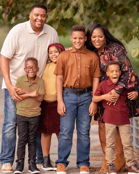 Joseph Bryant with his family