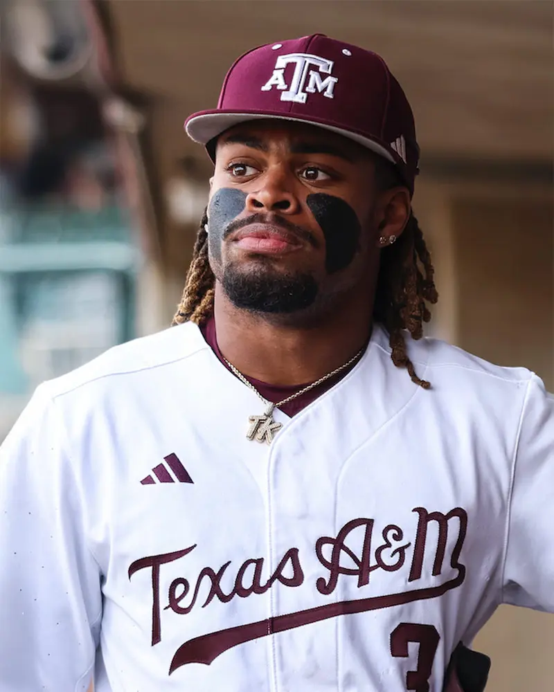 Terrence Kiel posing in dugout